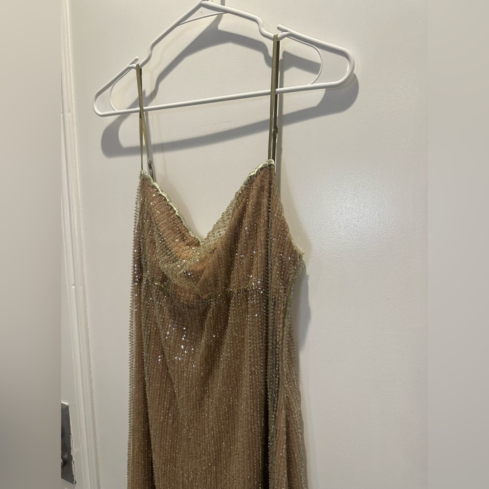 HOUSE OF CB 'Alondra' Cafe Au Lait Beaded Maxi Dress - Picture 8 of 9